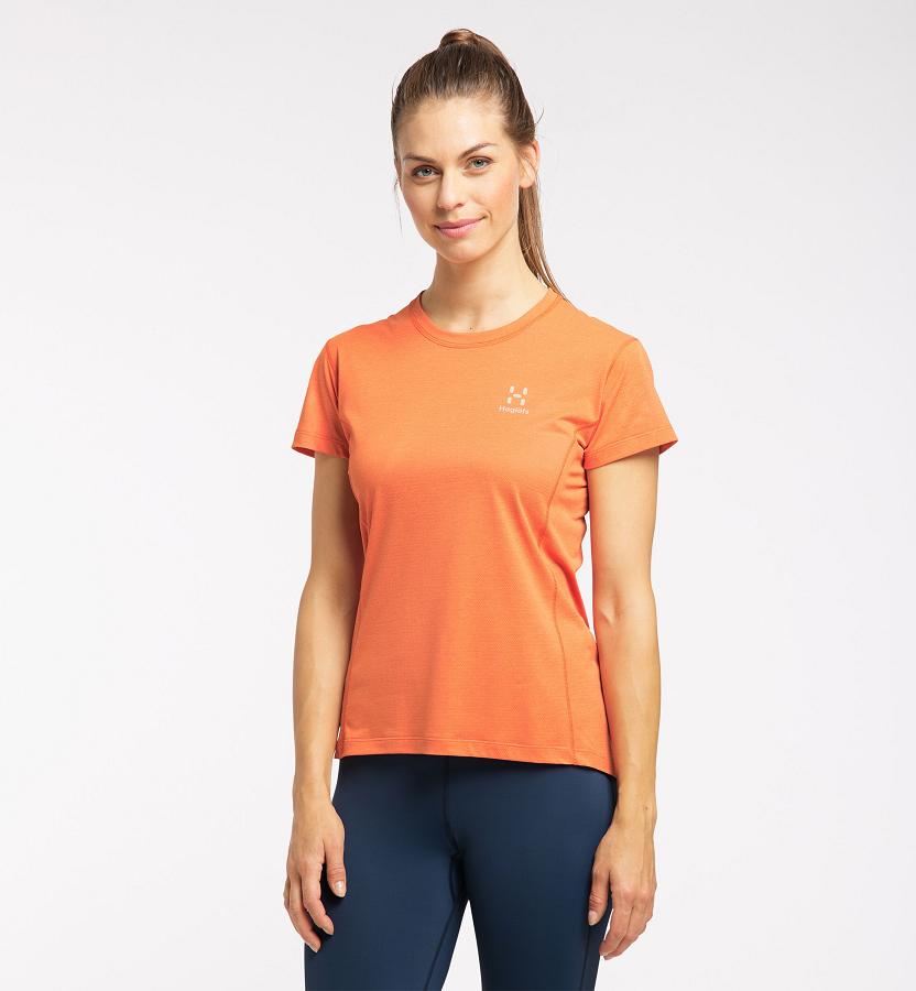 Haglöfs L.I.M Strive T-Shirt Orange For Womens UTLVX2417 Australia